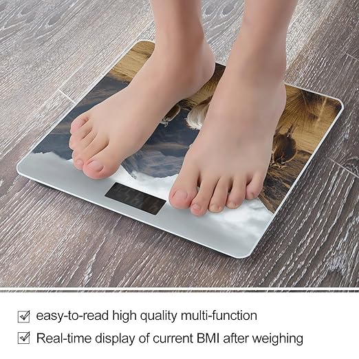 Llamas in The Andes Smart Scale for Body Weight Accurate Bathroom Scale with LED Display Digital Weight Scales Weighing Machine High Precision Scales for Bath Home