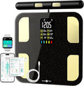 RunStar Scale for Body Weight 8 Electrodes High Accurate Rechargeable Composition Analyzer with BMR Index Body Fat Digital Scale Composition Muscle &amp Fat Measurement Large Display 400lb