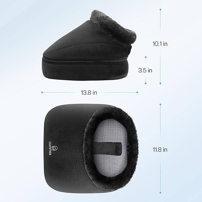 COMFIER 2-in-1 Shiatsu Foot &amp Back Massager with Heat Electric Foot Warmer for WomenMenFeet Massager Machine Feet HeaterGifts