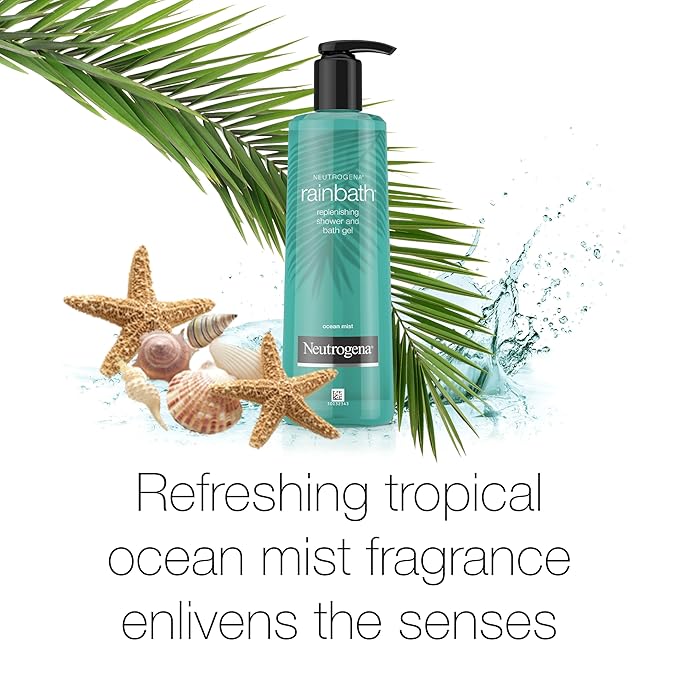 Neutrogena Rainbath Refreshing &amp Cleansing Shower &amp Bath Gel Moisturizing Daily Body Wash &amp Shaving Gel for Soft Skin Two Pack Including Ocean Mist &amp Original Scents 16 fl. oz 2 Pa