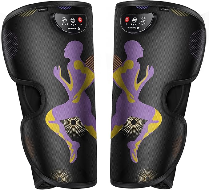 QUINEAR Rechargeable Leg Massager for Circulation and Pain Relief Cordless Air Leg Compression System Calf Massager Gift for Mom Dad Women Men FSA-HSA-Eligible