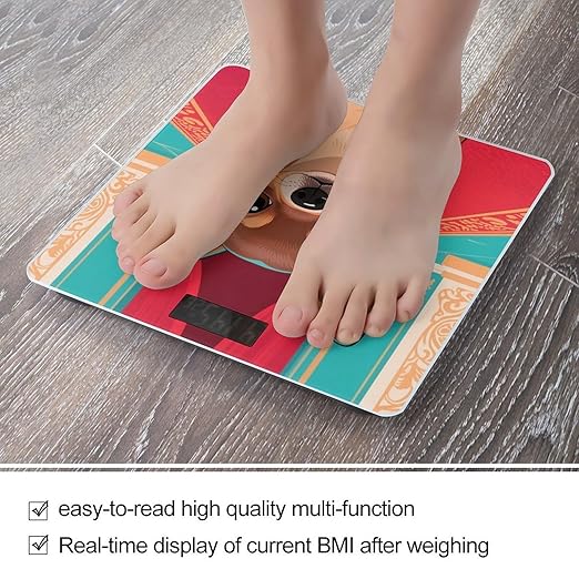 Chihuahua Weight Scale Cute Bathroom Scale for Body Highly Accurate Digital Weighing Machine for People Compact LCD Display Scales with Sturdy Toughened Glass Scales