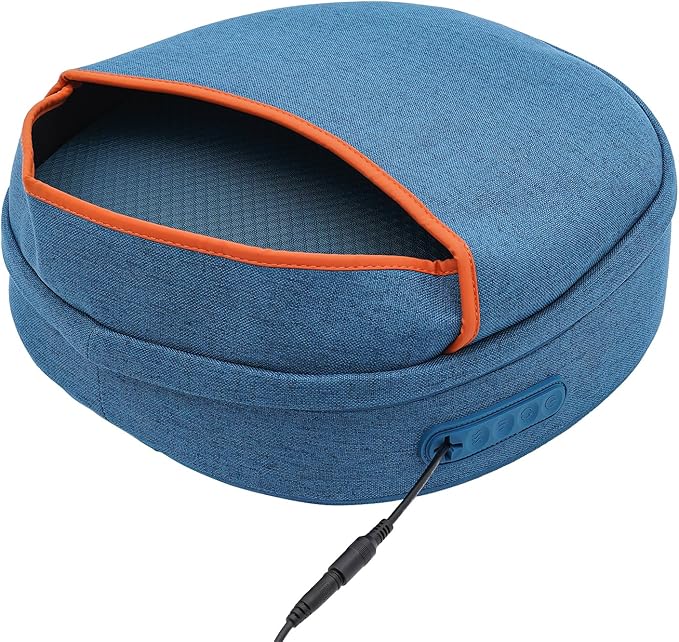 Foot MassagerFoot Massager Machine Foot Massager Machine with HeatDeep Shiatsu KneadingDelivers ReliefAdjustable Intensity Multi-Level Settings (Blue)
