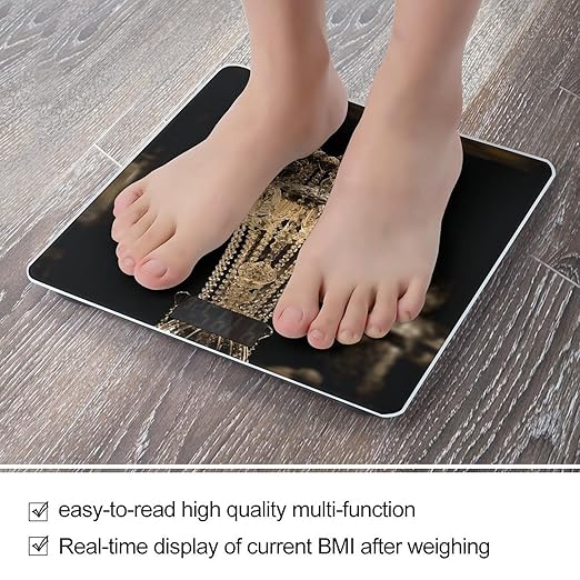 Dragonfly Watercolor Painting Digital Bathroom Scale for Body Weight Weighing Scale with Backlit LCD Display High Precision Measurements &amp Measures Weight Up to 180kg