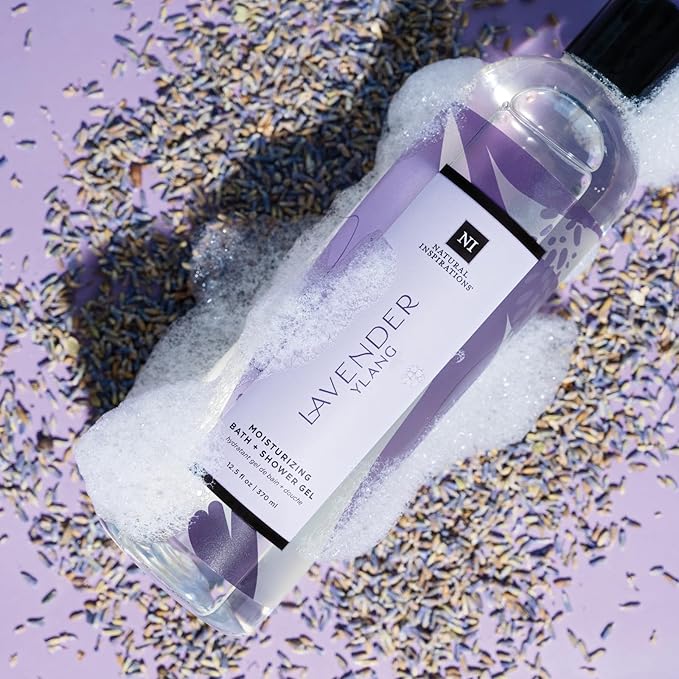 Natural Inspirations Lavender Ylang Moisturizing Bath &amp Shower Gel 12.5oz