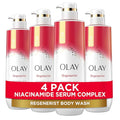 Olay Body Wash for Women Regenerist Smoothing Niacinamide Serum Complex Renews Moisture Free of Parabens &amp Phthalates Vitamin B3 Lameller Technology For All Skin Types 20 fl oz (Pack of 4)