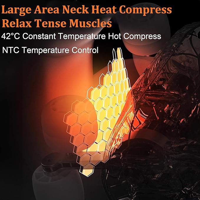 Neck Massager with Heat Cordless Deep Tissue 4D Kneading Massage Electric Shiatsu Back Shoulder and Neck Massager for Neck Traps Back and Leg Pain Relief Gifts for Men Women Mom and Dad Blue