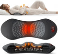 3-in-1 Upgraded Electric Lumbar Support Pillow Suitable for Chairs Beds and Travel. Heated Back Massager for Deep Tissue Massage to Relieve Pain