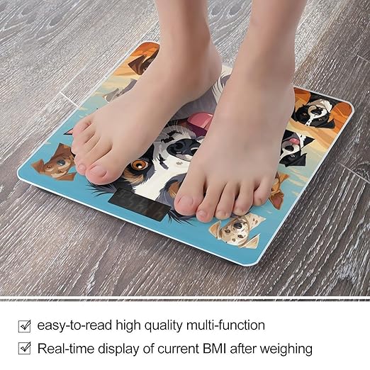 The Dog Breed Scale for Body Weight Digital Bathroom Scale Accurate Smart Weight Scales with Large Display Weighing Machine High Precision Scales
