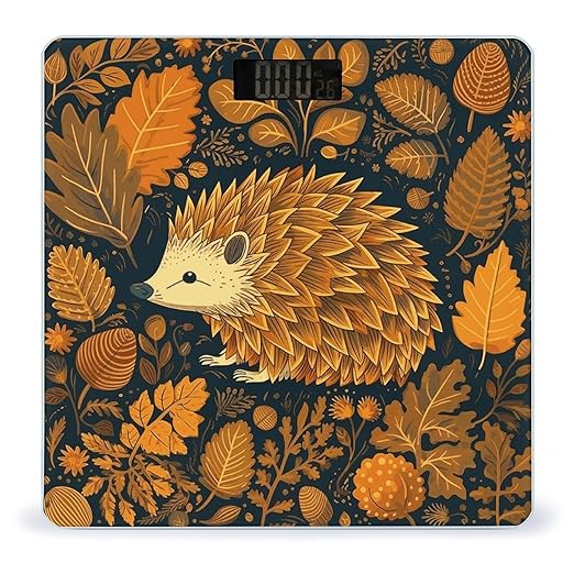 Cute Hedgehog Scale for Body Weight Digital Bathroom Scale Precision Smart Weighing Scales with Clear LED Display Accurate High Precision Scales Weighing Machine