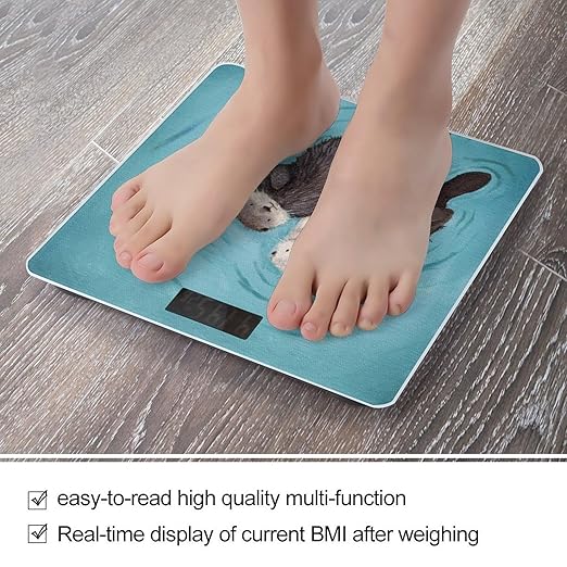 Otters Holding Hands Scale for Body Weight Digital Bathroom Scale Accurate Smart Weight Scales with Large Display Weighing Machine High Precision Scales
