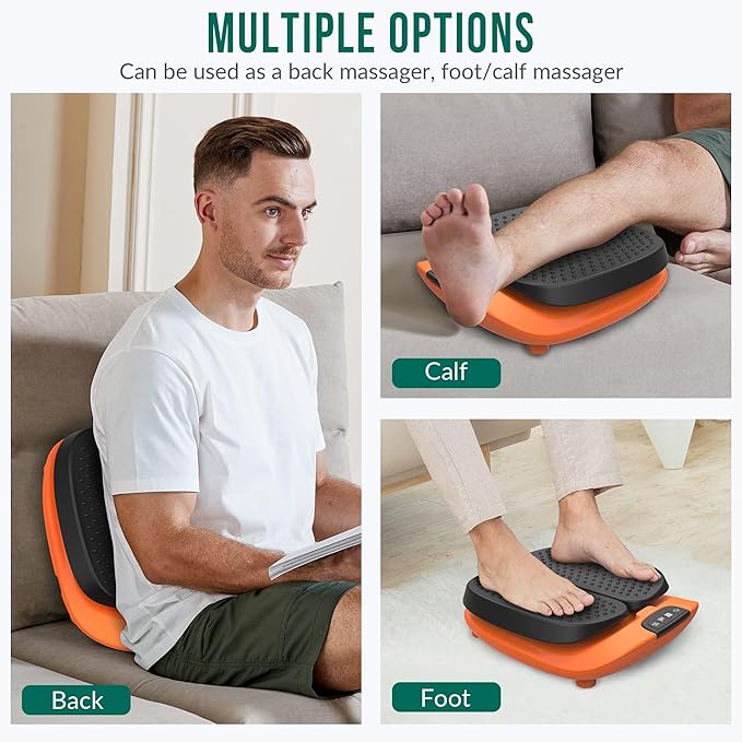 Snailax Vibration Foot Massager with Heat App Control Adjustable Vibration Electric Foot Massager Machine for Circulation Plantar Fasciitis Pain Remote Control
