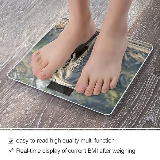 Elephant Scale for Body Weight Highly Accurate Digital Bathroom Body Scale Digital Bathroom Scales for People Anti-Slip Large LCD Display Smart Scales