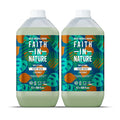 Faith In Nature Natural Hand Wash &amp Body Wash Set - Vegan &amp Cruelty Free No SLS or Parabens - 2 x 169 fl oz Value Bundle Pack Coconut