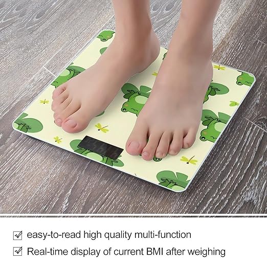 Smart Scale for Body Weight Automatic Switch Digital Bathroom Weighing Scale Cute Frog Animal Green Frogs