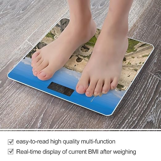 Israel at The Tower of DavidScale for Body Weight with LCD High Precision Weighing Scales Fashion Sturdy Tempered Glass Weight Scales Easy-to-Read Digital Bathroom Scale for Daily 400lb