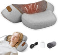 3-in-1 Neck Massager Pillow with Heat Massage &amp Stretcher Traction Massager for Neck Hump Shoulder &amp Muscle Relaxation Pain Relief &amp Cervical Support Ideal Gift for Women &amp Men