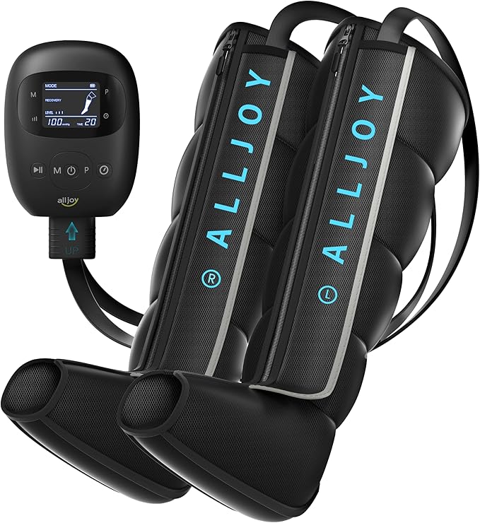Cordless Air Compression Leg Recovery System Christmas Gifts Professional Leg Massager Boots with Smart 5-Zone Tech for Sequential Compression Fast Muscle Recovery &amp Swelling Relief for Athletes