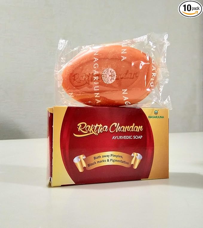 Nagarjuna Raktha Chandan Soap (Pack of 10)