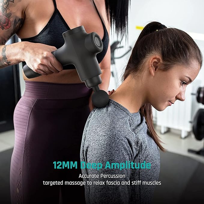 Mebak 3 Massage Gun Massage Gun Deep Tissue for Athletes Professional Muscle Percussion Massager Massager for Shoulder Leg Back Body Pain Relief Quiet Portable Sport Tool Gifts for Him