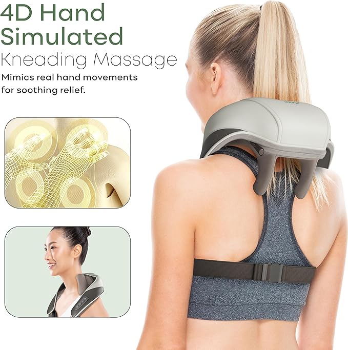Electric Shiatsu Neck and Back Massager &amp Electric Scalp Massager