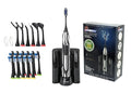 Pursonic S520 Rechargeable Sonic Toothbrush- Zebra print. Includes 20 accessories: 12 Brush Heads &amp More