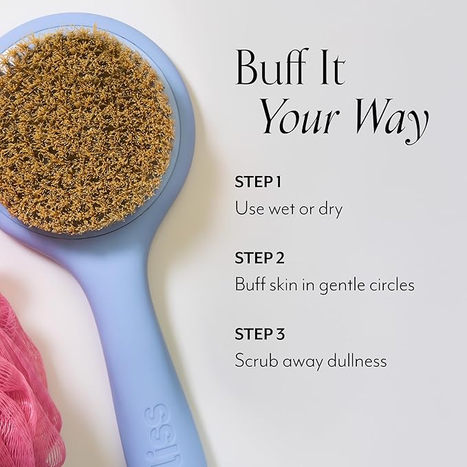 Bliss Lemon and Sage Hydrating Body Wash + Exfoliating Dry Brush for Back and Body