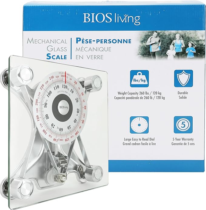 BIOS Living SC424 Bathroom Scale Clear