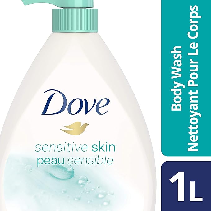 Dove Body Wash with Pump With Skin Natural Nourishers Sensitive Skin For Instantly Soft Skin And Lasting Nourishment 1 l-fragrance-free