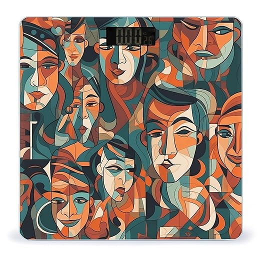 Human Face Pattern Scale for Body Weight Digital Bathroom Scale Accurate Smart Weight Scales with Large Display Weighing Machine High Precision Scales