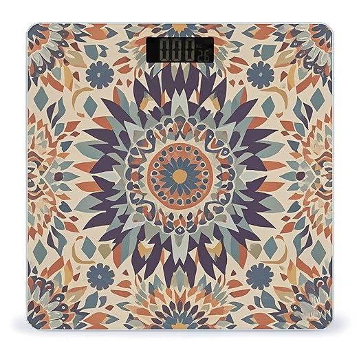 Native American Patterns Scale for Body Weight Smart Scales Digital Bathroom Scale High Precision Weighing Scales with Large Display Weighing Machine for People