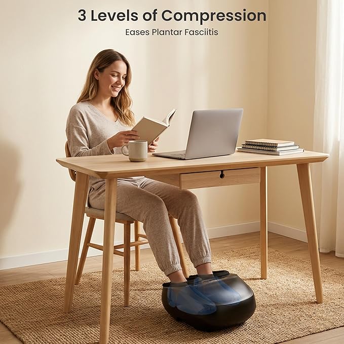 COMFIER Shiatsu Foot Massager with HeatFSA Eligible HSA StoreKneadingVibrationCompressionfeet Massager for Plantar Fasciitis NeuropathyMother's Day for WomenMenUse at HomeOfficeSize 13