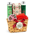 Cherry Blossom Spa Gift Set Bath &amp Body Basket for Women &amp Men | Shower Gel Body Lotion Body Scrub Bath Salt – Mother's Day Gift for Mom