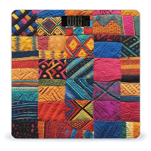 Multicolor Quilt Scale for Body Weight Accurate Digital Bathroom Scale Toughened Glass High Precision Scales Smart Weight Scales with Large LCD Backlight Display Weighing Machine