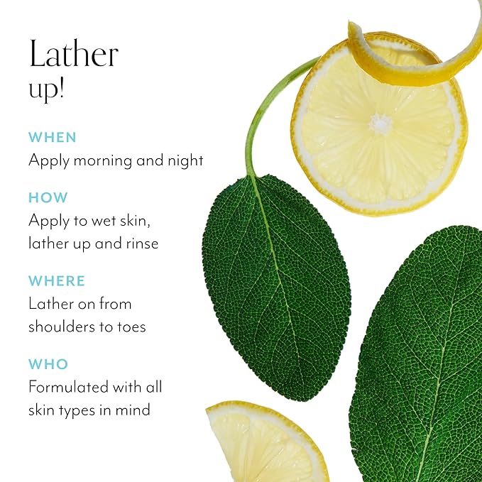 Bliss Lemon and Sage Body Wash + Eucalyptus Oil Shower Steamers | Relaxing Aromatherapy Shower Essentials