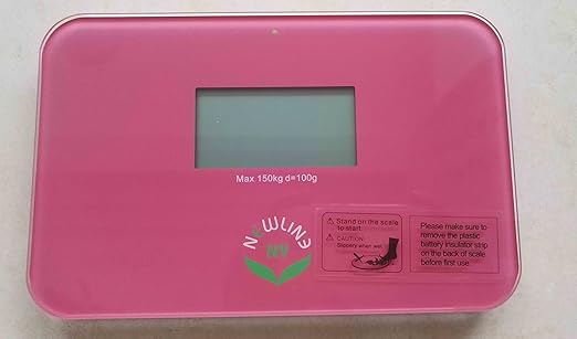 NewlineNY Auto Step On Super Mini Travel Bathroom Scale 5.25 x 8.5 SBB0638SM: Strawberry Ice