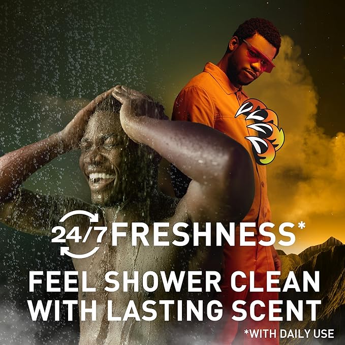 Old Spice Cleansing Body Wash for Men 3X Defense 24/7 Shower Fresh with Lasting Scent 2-in-1 Body &amp Face Wash Bearglove with Crisp Orchard Scent 33.4 (Pack of 4)