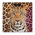 Pop Leopard Print Bathroom Scale for Body Weight LCD Display Digital Bathroom Scale Tempered Glass Bathroom Weight Scales Fashion Smart Scales for Home Bedroom 400 Lb