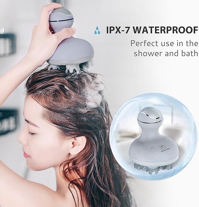COMFIER Electric Scalp Massager Hair GrowthHandheld Head Massager for Headaches84 Massage NodesHair MassagerDeep Kneading and Stress ReliefHead ScratcherIdeal Gifts for MomDadWomenMen