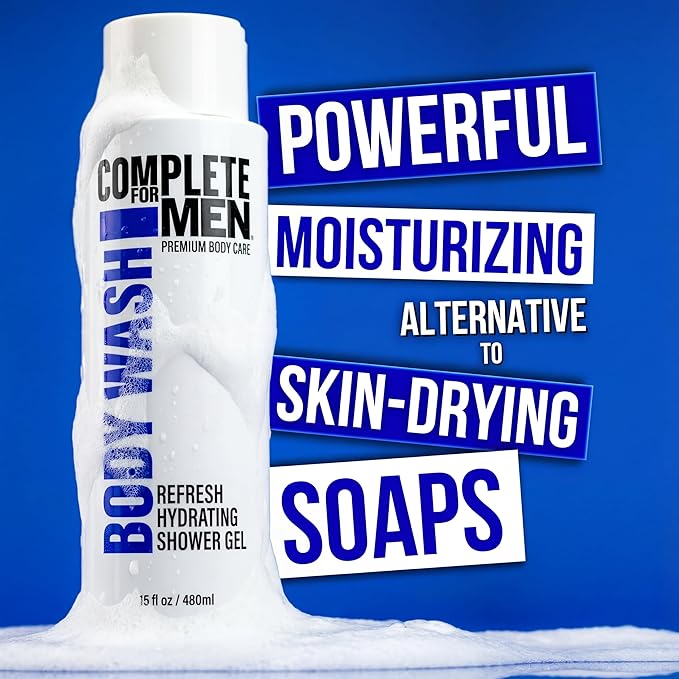 Men's Body Wash &amp Lotion Bundle: Cleanse Dirt and Odors Hydrate Skin for All-Day Moisturization Sulfate-Free Paraben-Free Skincare for Men Men's Shower Gel &amp Moisturizing Lotion