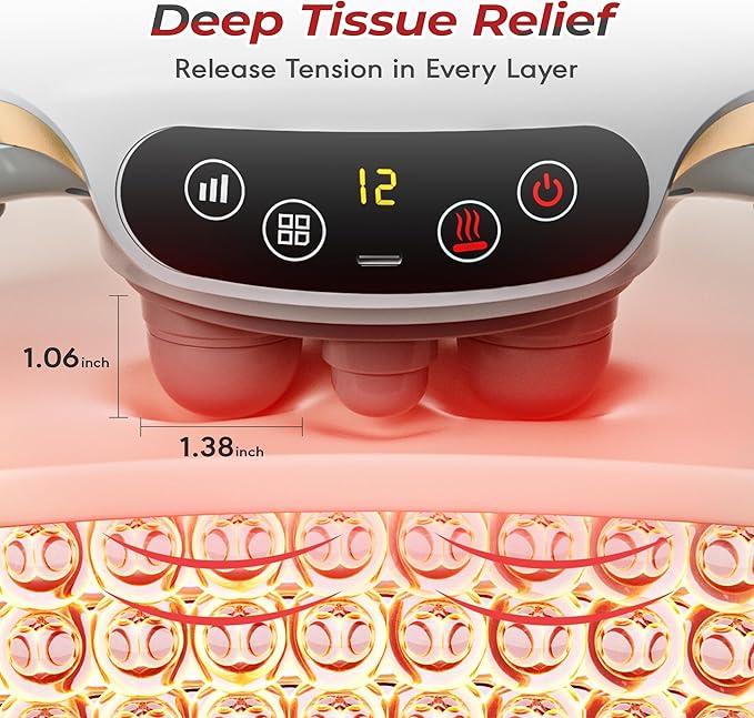 Electric Abdominal Massager Stomach Massager for Digestion Belly Cellulite Massage for Flattening BellyRelieves Discomfort Caused by Bloating ConstipationStomach Pain Gifts for Mom