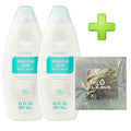 Sensitive Skin Body Wash Equate 2X 22 fl. Oz. (2 Pack) with LeSue Washcloth (Assorted Colors)