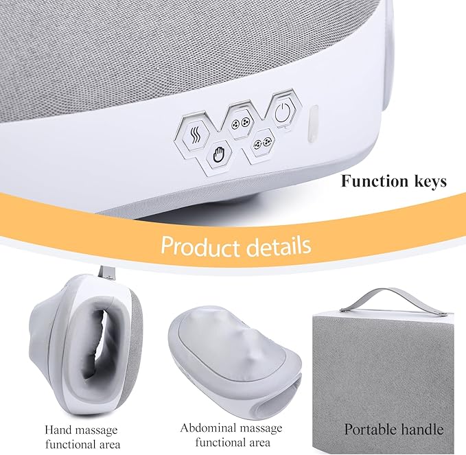 Electric Abdominal Massager for Belly Relaxation and ComfortHeating Stomach Massager for Women Red Light Heat Compress to Relieve Back Pain