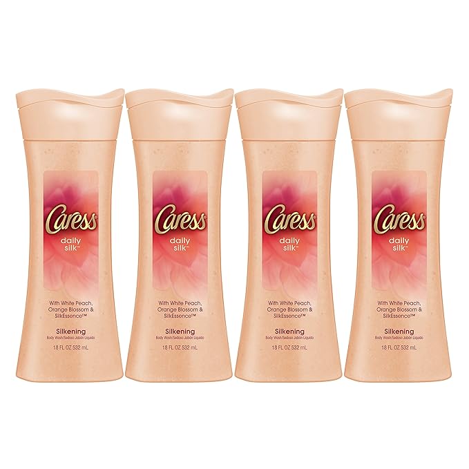 Caress Body Wash Daily Silk 18 oz Pack of 4