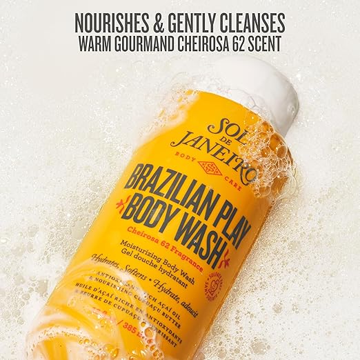 Sol de Janeiro Milky Leave-In Conditioner 7 fl oz &amp Brazilian Play Body Wash 13 fl oz Bundle - Cheirosa 62 Scent Amazon Exclusive