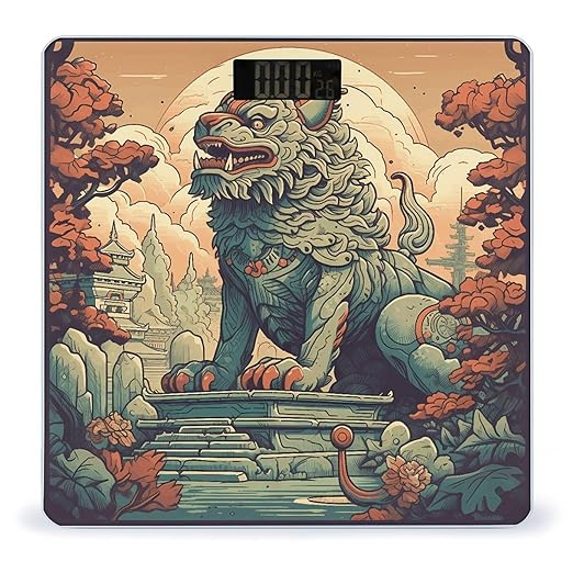 Lion Statue Scale for Body Weight Digital Bathroom Scale Accurate Smart Weight Scales with Large Display Weighing Machine High Precision Scales