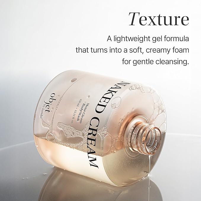 KUNDAL objet Moist Gleam Body Wash - Hydrating Glow Cleanser Resveratrol C&ampE + LHA PHA Gentle Exfoliation Rich Creamy Lather Long Lasting Moisture Glowing Orchard 450ml Korean Beauty
