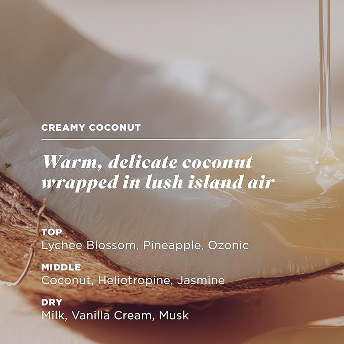 Caress Creamy Coconut Moisturizing Body Wash with Pump Serum-Infused Formula with Peptides &amp Collagen Fruity Tropical Long Lasting Fragrance Dermatologist Tested 20 fl oz (4 Pack)