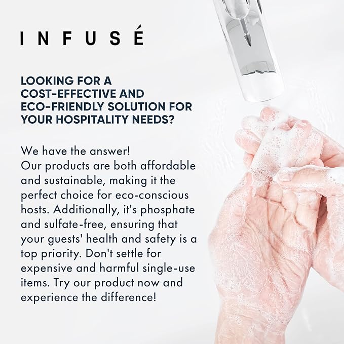Infuse Hotel Hand &amp Body Wash | 1 Gallon | For Hospitality &amp Vacation Rentals to Refill Dispensers | (4 Gallons)