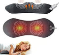 Smooth Spine Triple Fusion Back Massager for Sciatica Pain Relief 3-in-1 Lumbar Traction Device with Heat and Vibration Lower Back Stretcher for Office Chair &amp Car Support